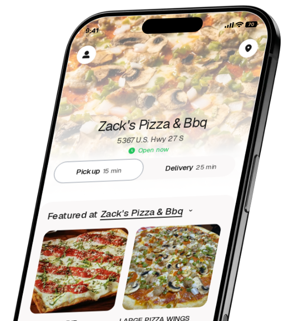 Zack's Pizza & Bbq app preview