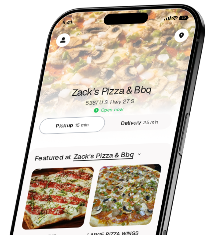 Zack's Pizza & Bbq app preview